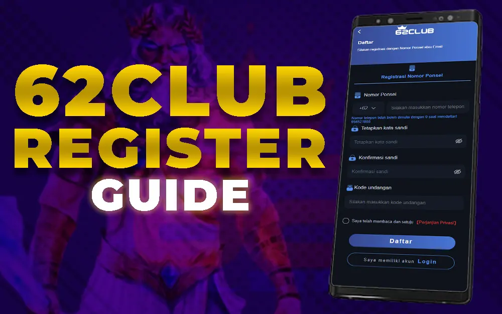 62club register