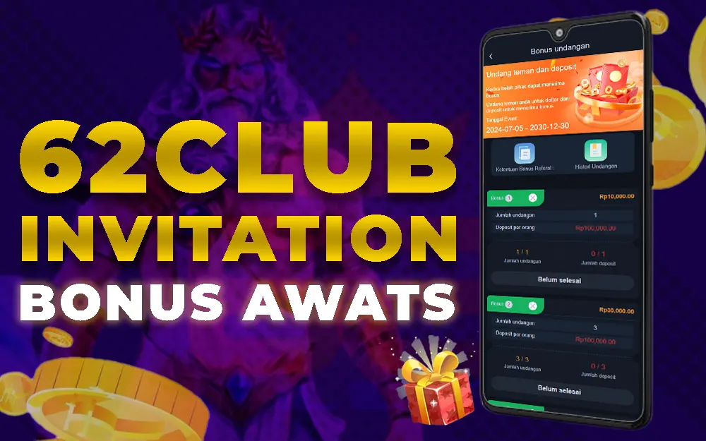 62club invitation bonus