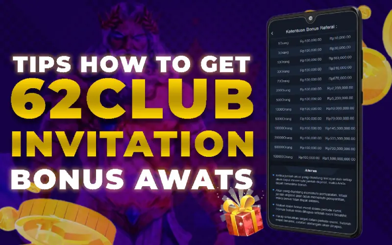 62club invitation bonus