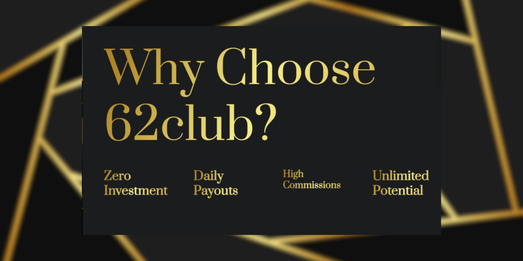 Unlock Daily Earnings of ₹15,000 with 62club’s Invite & Earn Program – No Investment Needed!