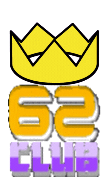 62Club Lottery logo with bold typography and lottery balls