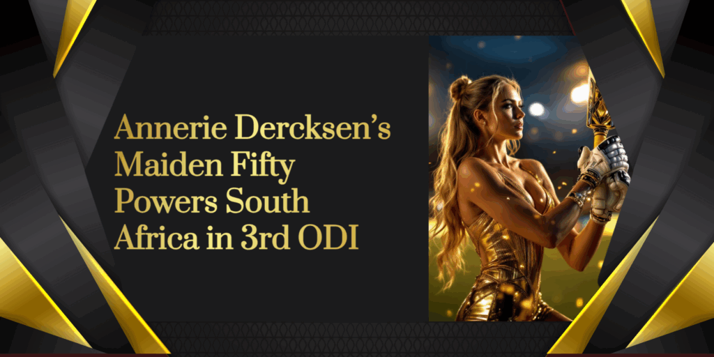 3 Key Highlights: Annerie Dercksen’s Maiden Fifty Powers South Africa in 3rd ODI
